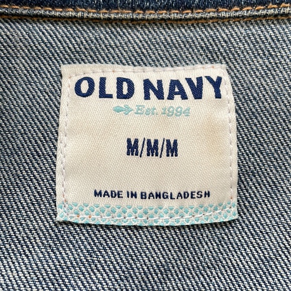 Old Navy Cropped Denim Vest Size M - Picture 5 of 8